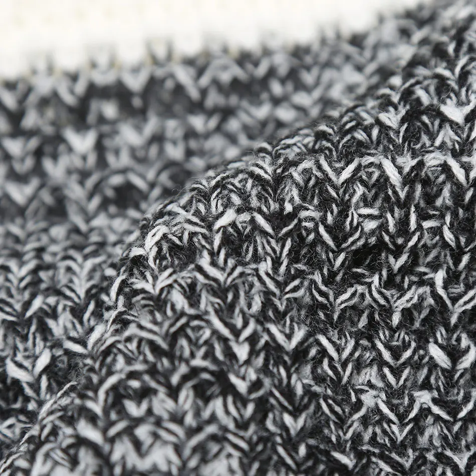 Мужской толстый свитер в стиле пэчворк вязаный пуловер с цветными вставками