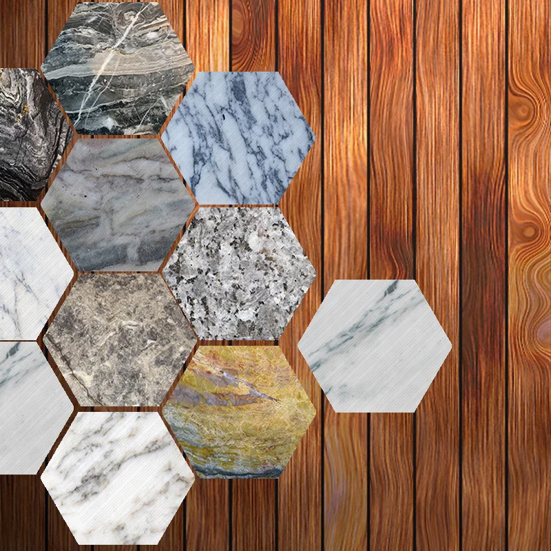 Настенные наклейки для украшения дома 10 шт. шестигранные Наклейки на стены и пол