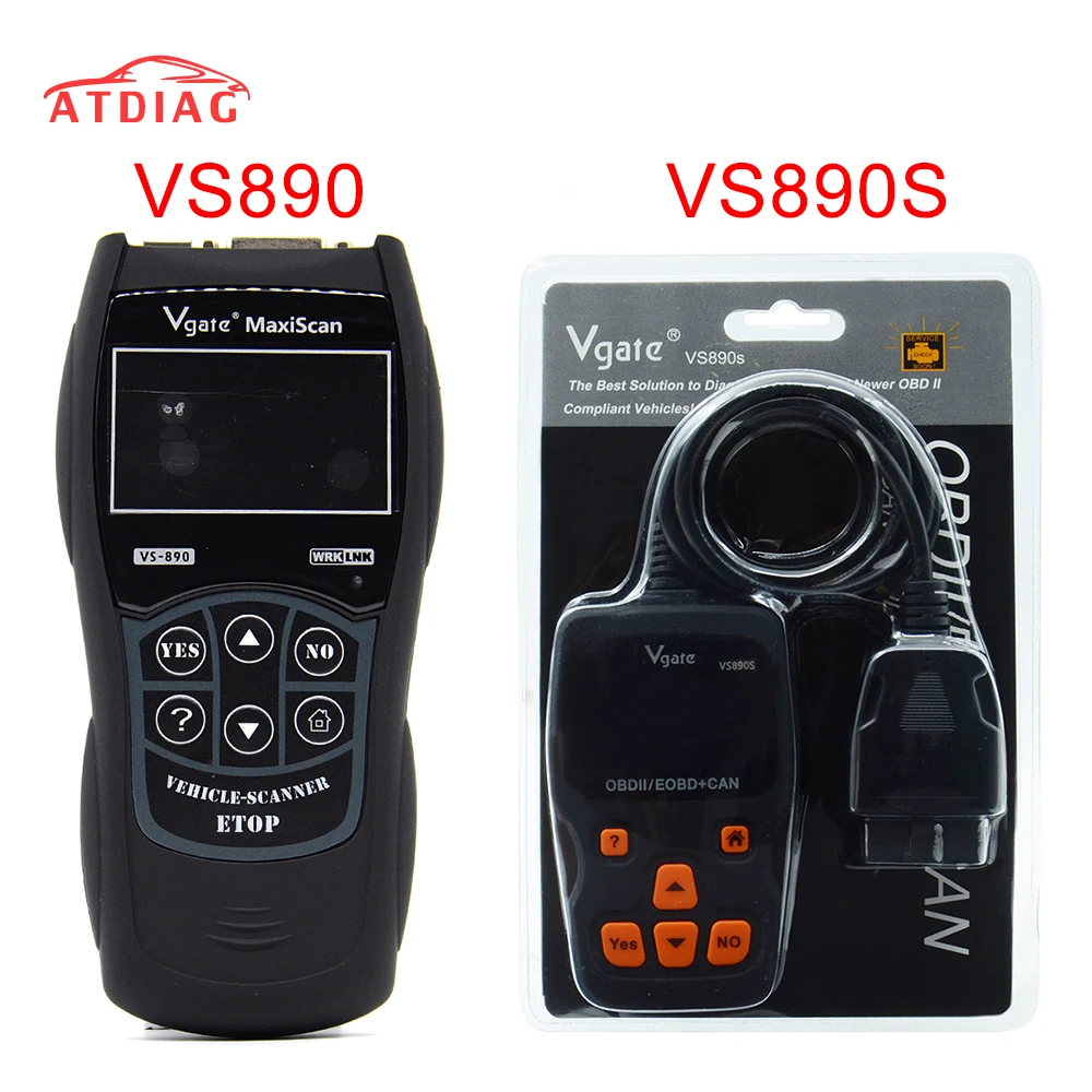 2020 VS890 OBD2 универсальный диагностический сканер VGATE многоязычный автомобильный