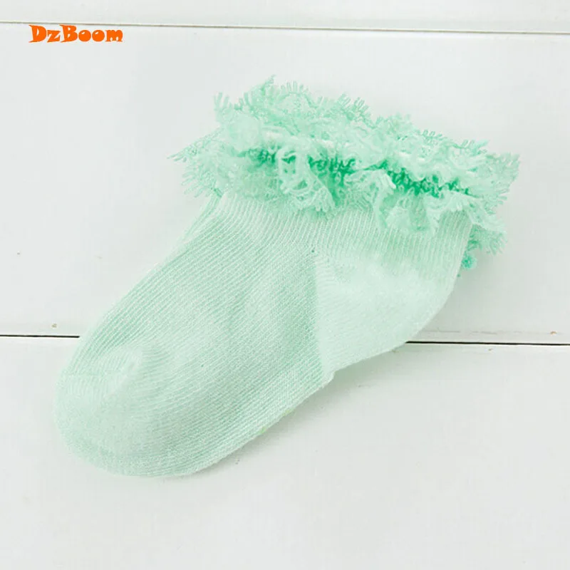 1 пара летних носков принцессы ярких цветов с кружевными оборками для девочек