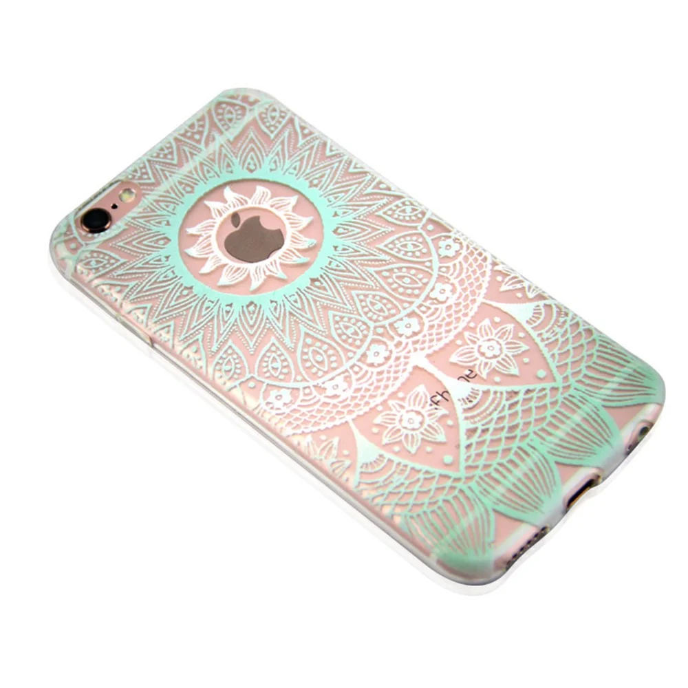 TOMKAS чехол для iPhone 6 S плюс крышка цветочный Пейсли Мандала Цветок дурман Capinha Коке 5