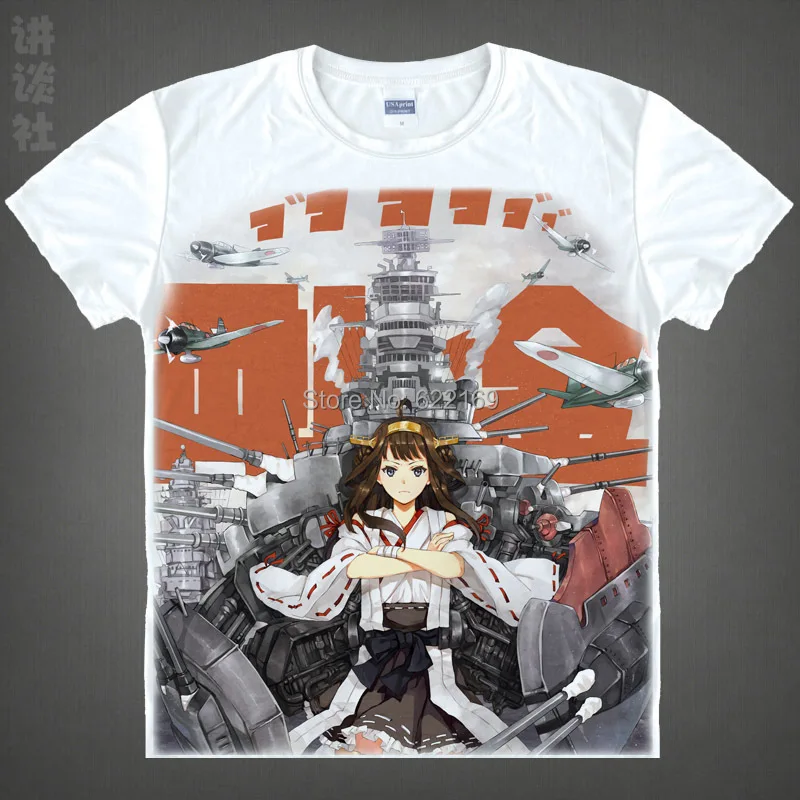 Японская коллекция Kantai аниме футболка флот хлопковая рубашка для девочек