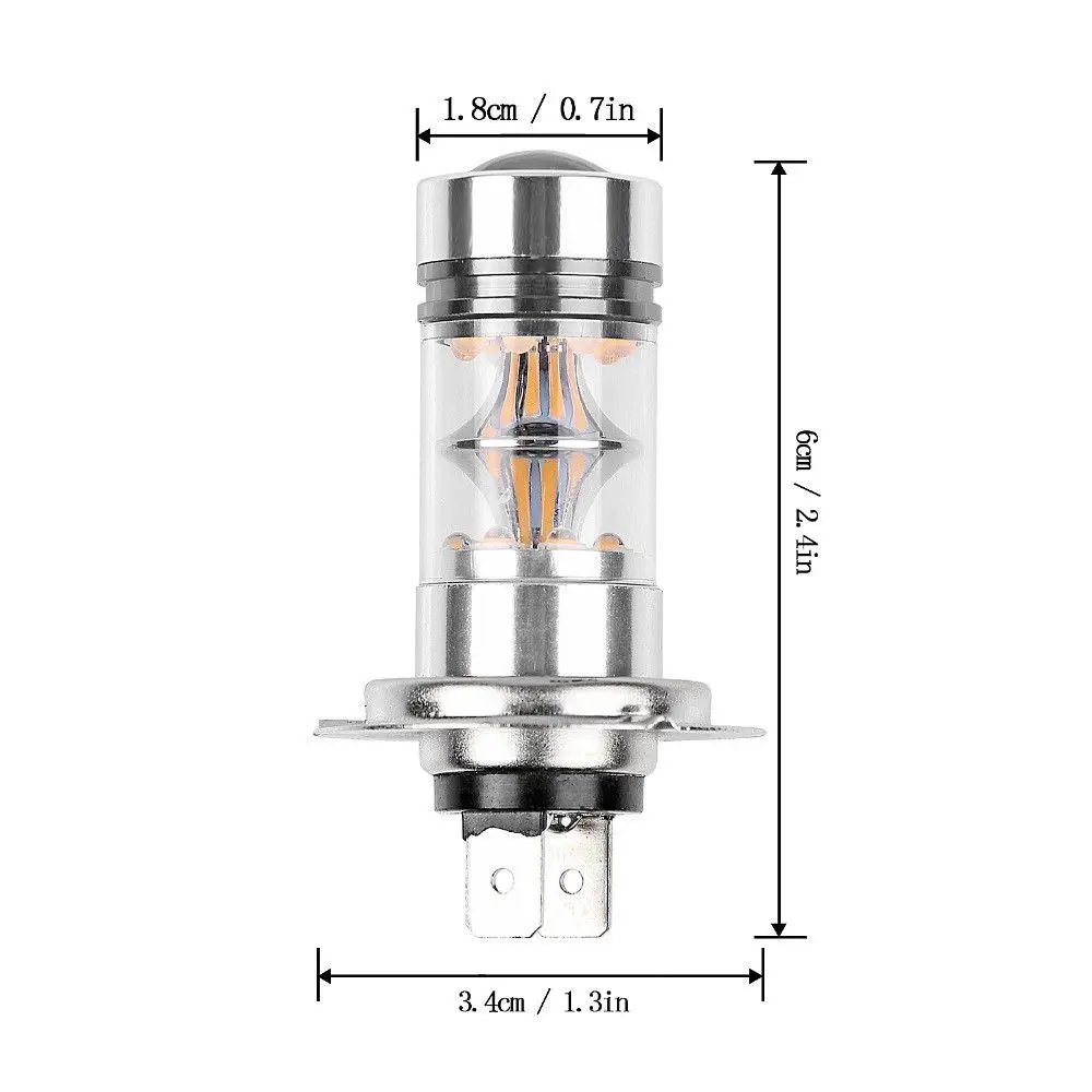 Светодиодные лампы H7 100 Вт 2 шт. 20 SMD 6000K|h7 100w|6000k led100w h7 |