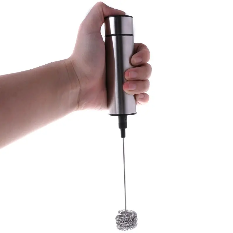 Электрический ручной вспениватель молока из нержавеющей стали автоматическая