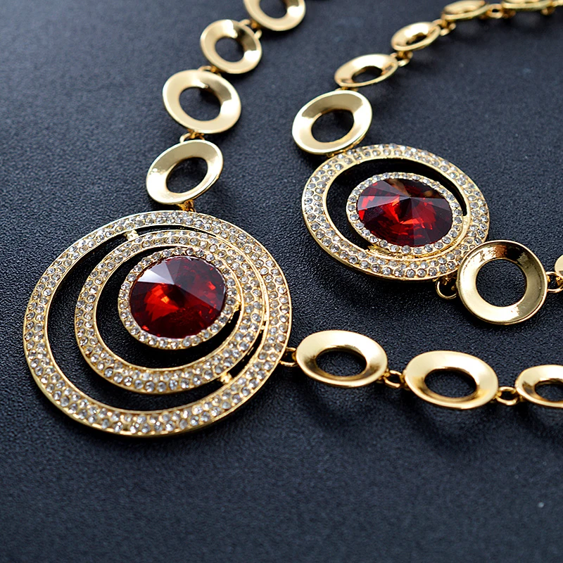 Ювелирные изделия Sunny Jewelry в этническом стиле с красным кубическим цирконием