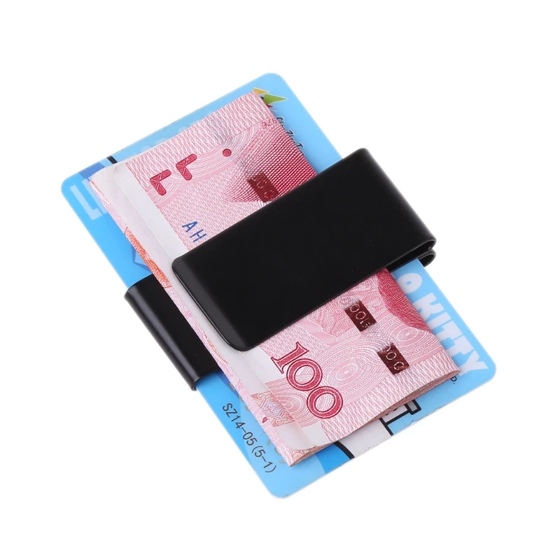 THINKTHENDO новый тонкий двусторонний кошелек из нержавеющей стали с зажимом для