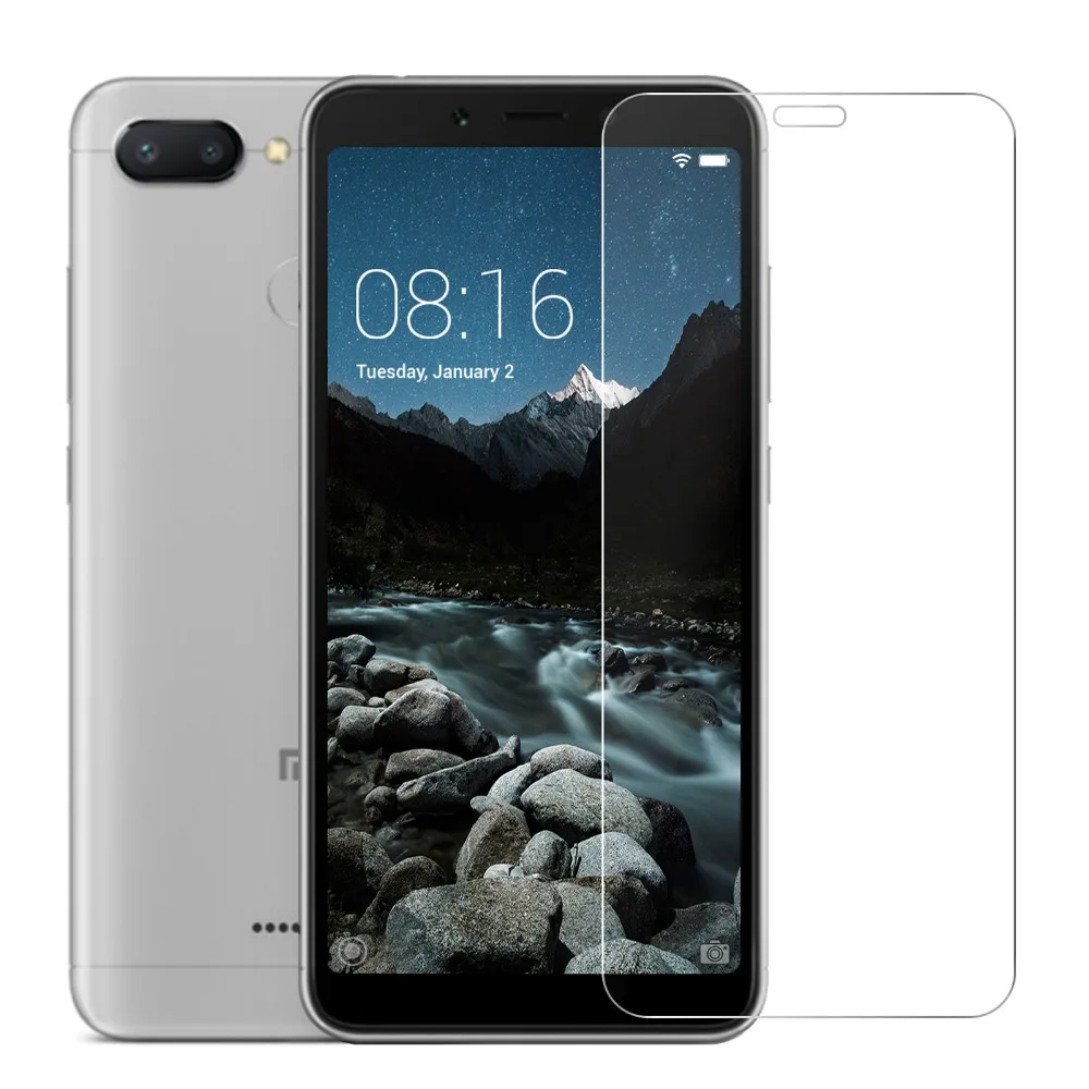 Закаленное стекло для Xiaomi Redmi 6A Защита экрана Xiao Mi Передняя прозрачная стеклянная