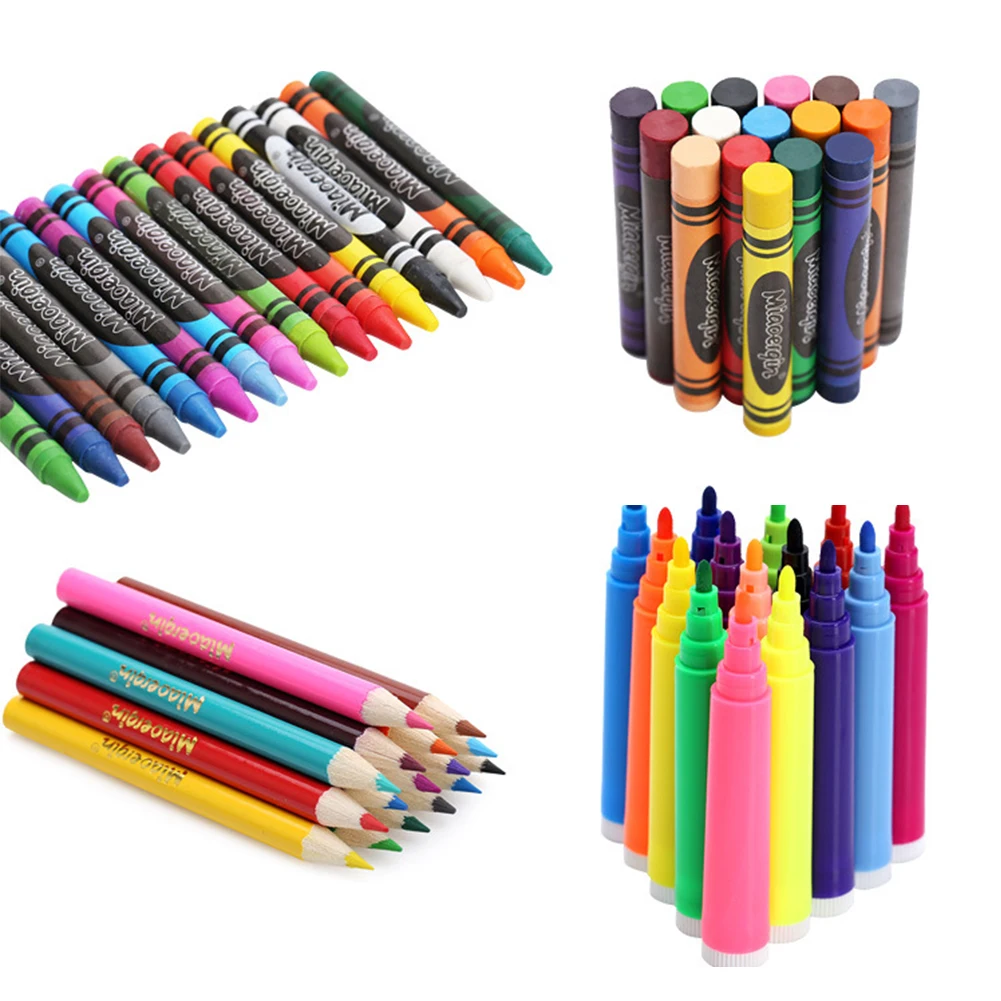 168 шт. Канцелярские Товары для детей набор инструментов рисования коробка