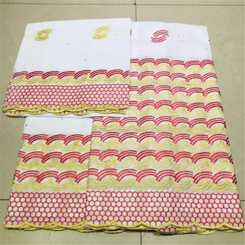 Африканская вышивка Базен ткань со стразами Африканский нигерийский хлопковый с