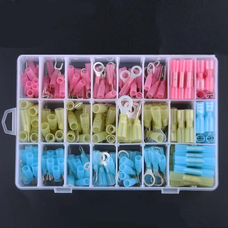 250 шт. термоусадочные обжимные клеммы для автомобильных проводов | Обустройство