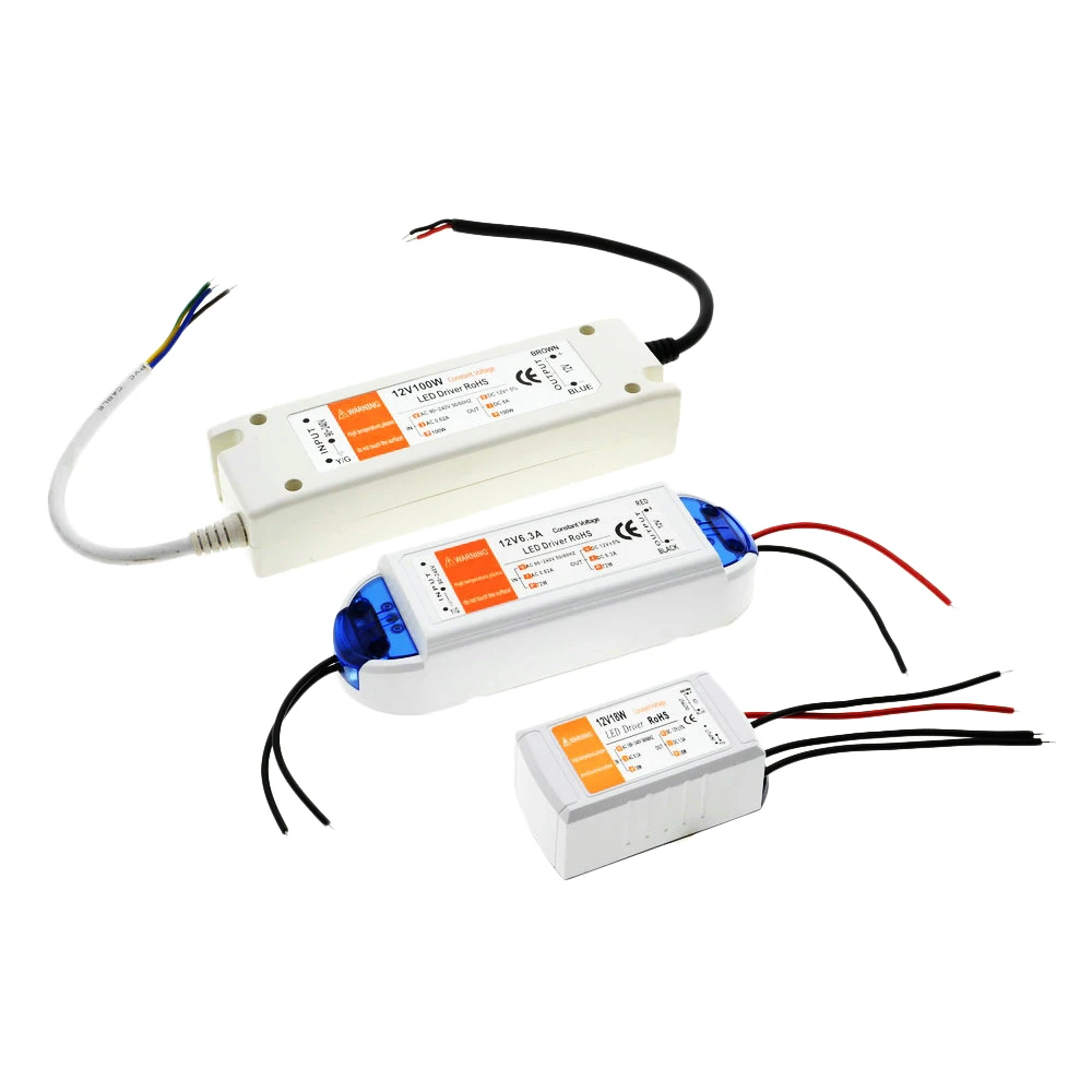 Светодиодный светильник ing трансформаторы DC12V 18 Вт 72 Вт 100 Вт Высокое качество Безопасный драйвер для светодиодной ленты RGB потолочный светильник лампы Драйвер