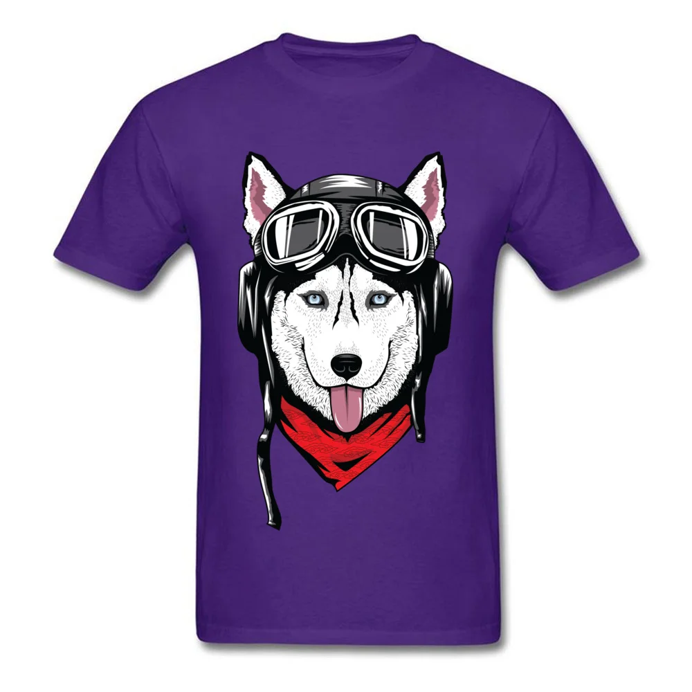 Хаски с шлемом футболка забавная Футболка мужская летняя пользовательские