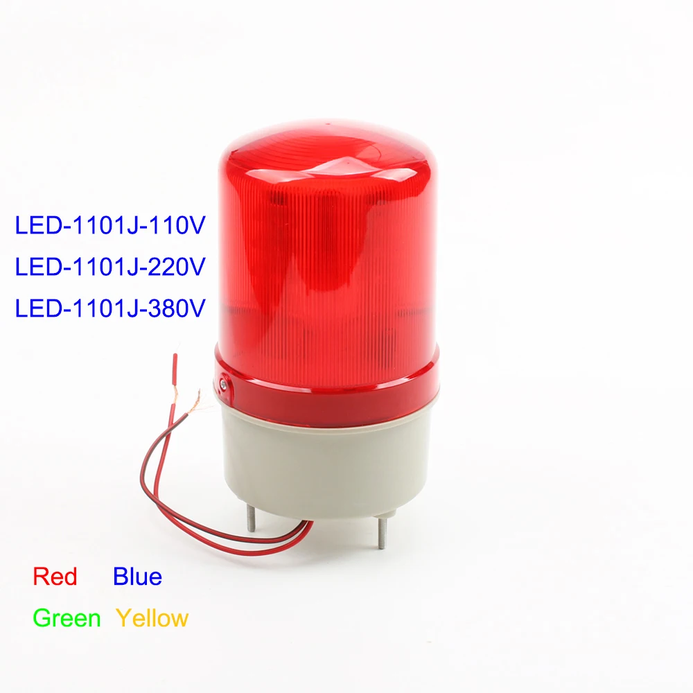 

AC 380V 220V 110V LED-1101J Flash Warning Light Firemen Emergency with buzzer Red Blue Green Yellow indicator light