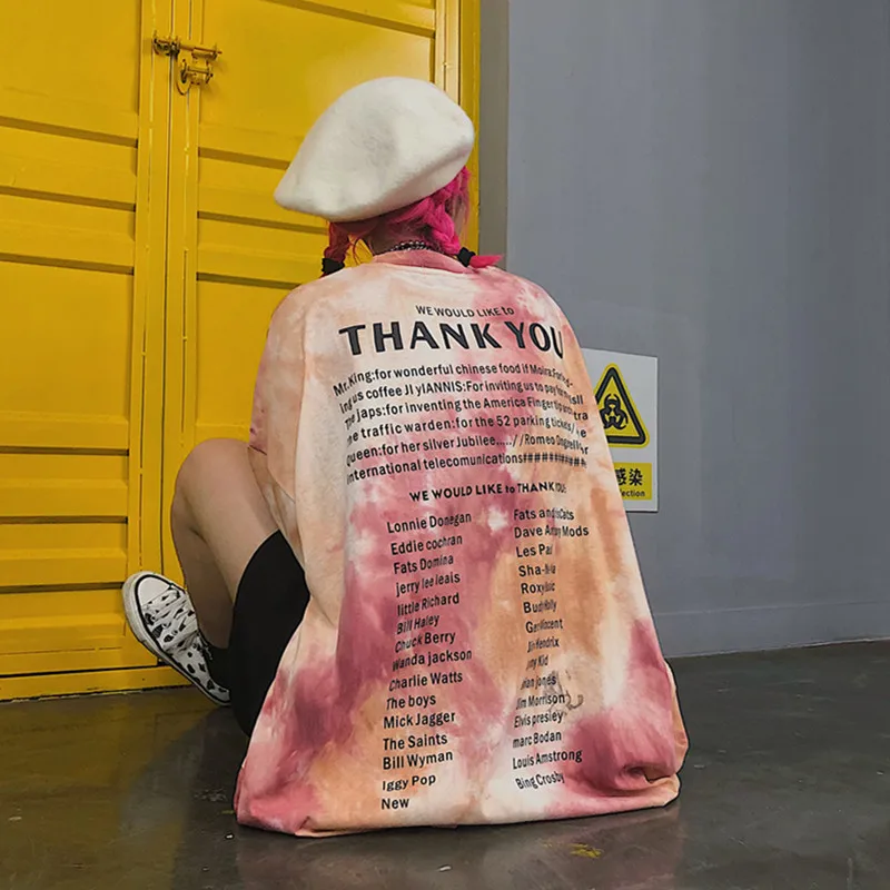 Футболка с принтом «пейсли» и надписью «Tie Dye»; Футболка с контрастным принтом; футболка в стиле Харадзюку; уличная одежда в Корейском стиле для мужчин и женщин; в стиле панк; в стиле хип-хоп