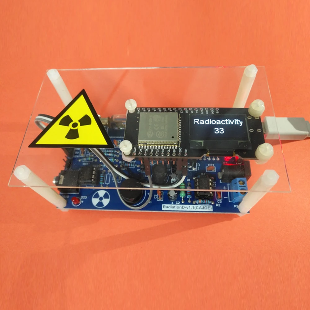 

Assembled DIY Geiger Counter Kit Nuclear Radiation Detector Beta Gamma Ray Build Radiation Monitoring Station