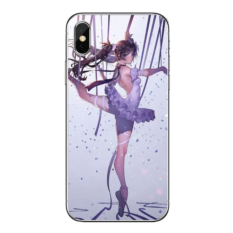 Балетная девушка сексуальная женщина танец шаблон искусство силиконовый чехол