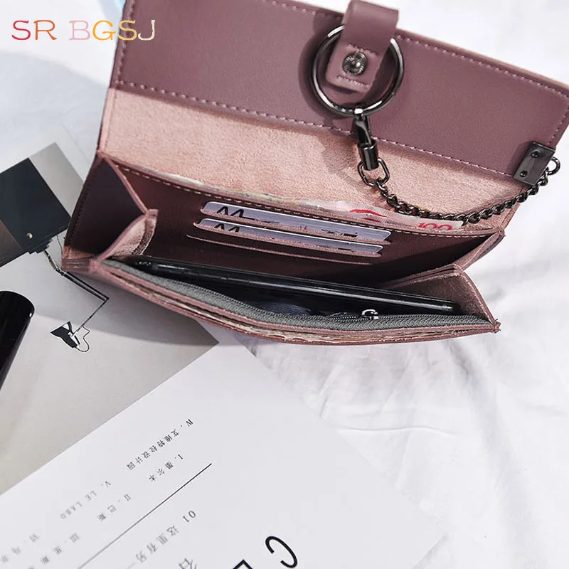 Бесплатная доставка кольцо звено цепи PU наличные держатель для телефона кожаный