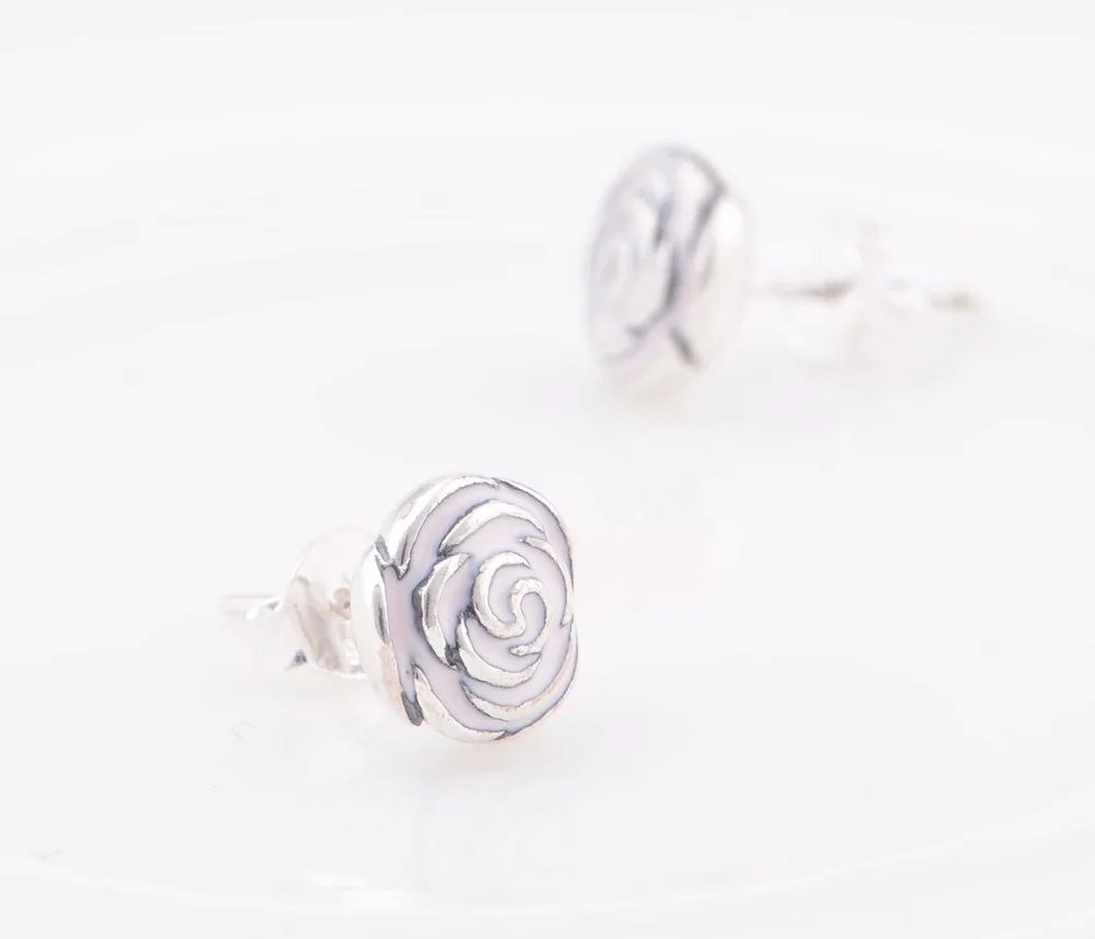 New Arrival 925 Sterling Silver Mothers Day Pink Enamel Studs Earrings top fashion jewelry High quality | Украшения и аксессуары