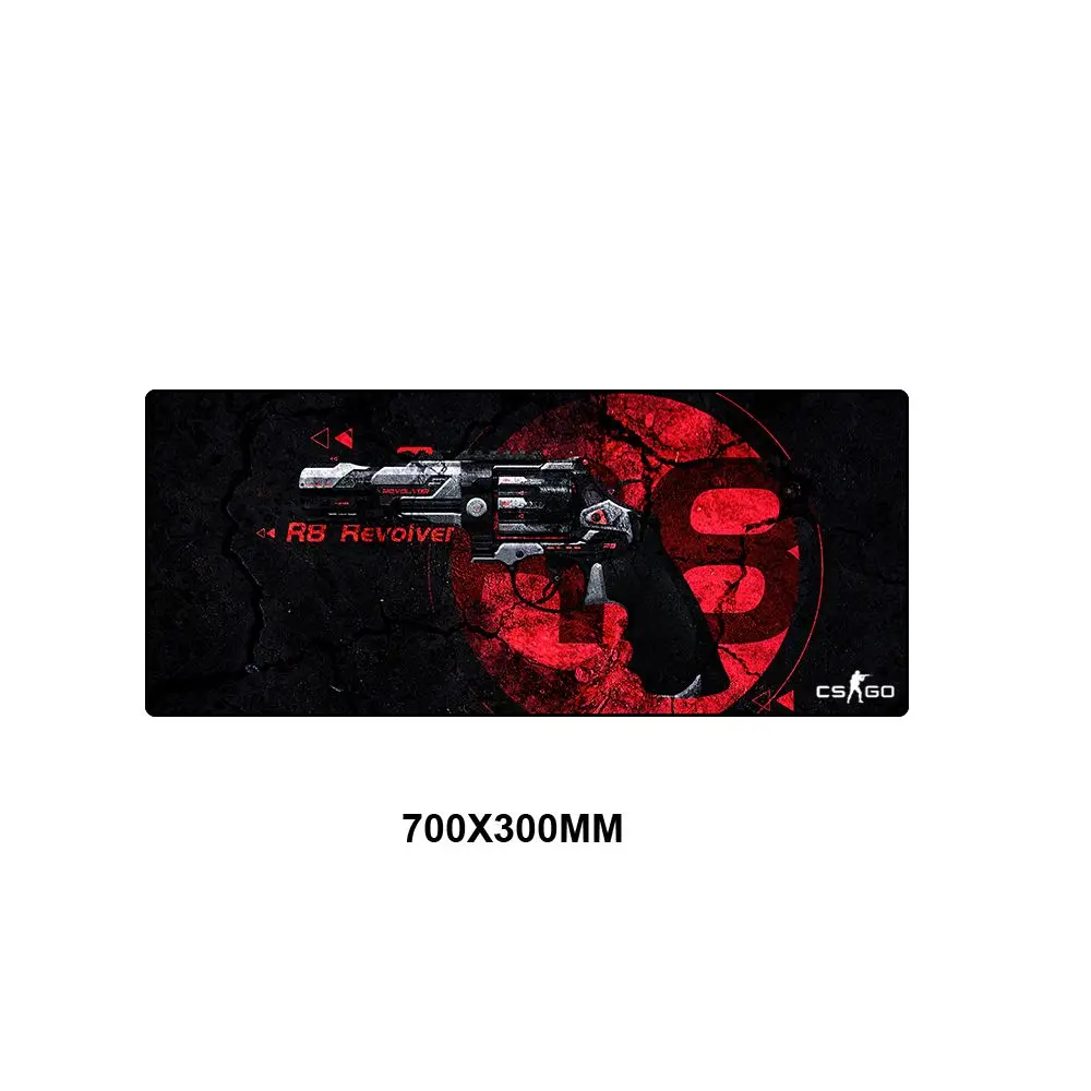 Коврик для мыши CS GO, дизайнерский коврик для мыши, скоростной коврик, резиновая клавиатура, игровая большая, XL, геймер, CSGO, черный, 700x300 мм, для ноутбука, ПК - Цвет: SQ-003