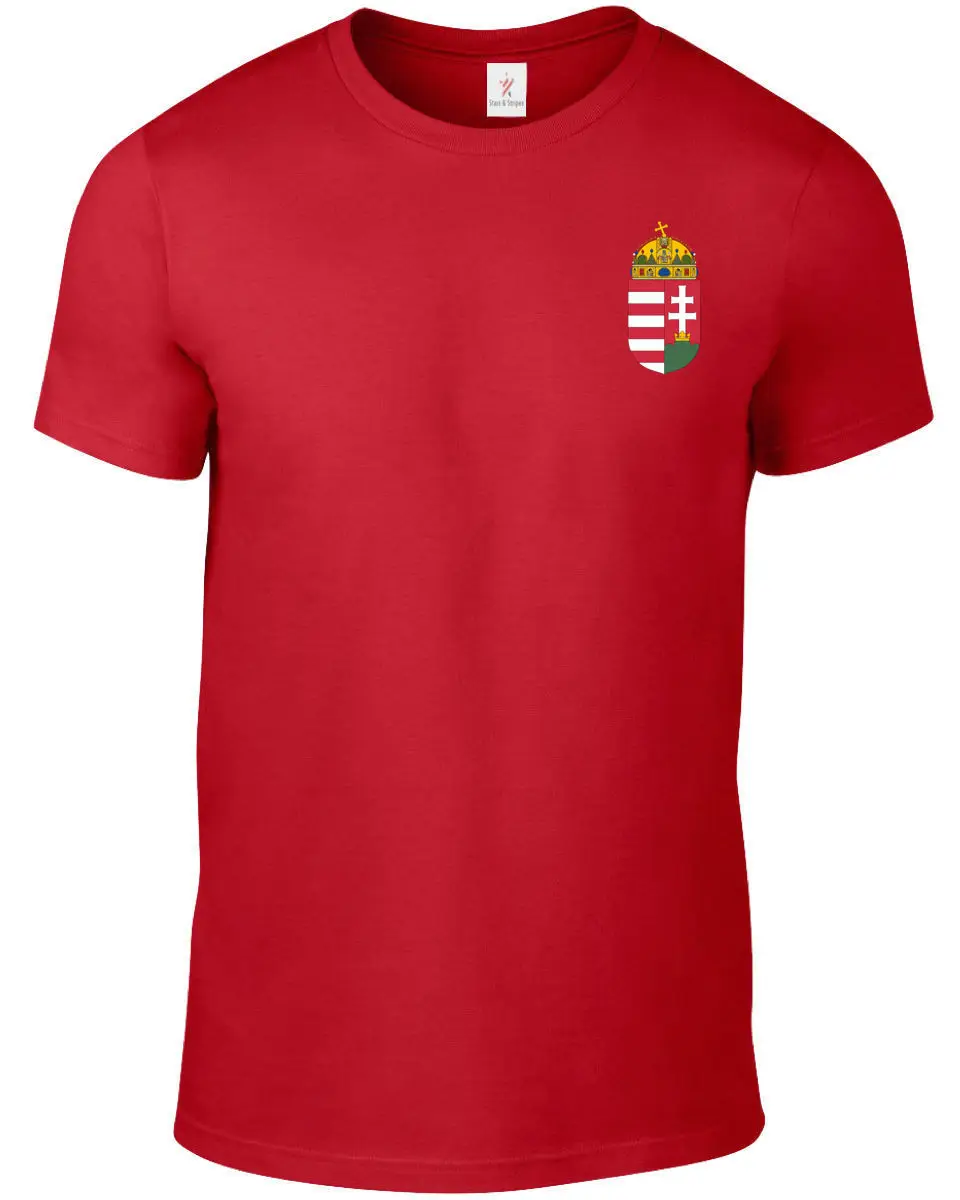 Новинка 2019 модные мужские футболки с коротким рукавом футболка принтом Венгрия