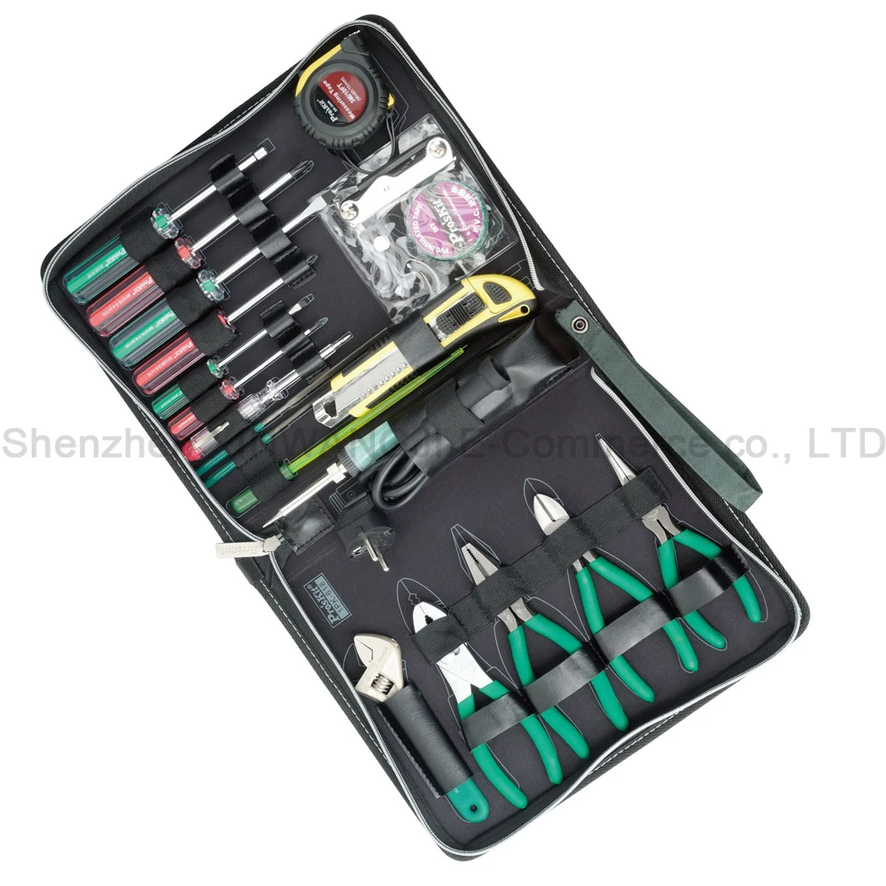 Pro'skit 1PK-618B электрик ремонтный набор инструментов набор электроники электрические приборы Бытовая группа обслуживания набор инструментов сумка