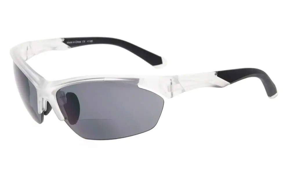MatteClear SG902Eyekepper TR90 спортивные бифокальные Солнцезащитные очки Бейсбол Бег Рыбалка Вождение Гольф Софтбол Пешие прогулки полуоправы очки для чтения - Цвет оправы: MatteClear