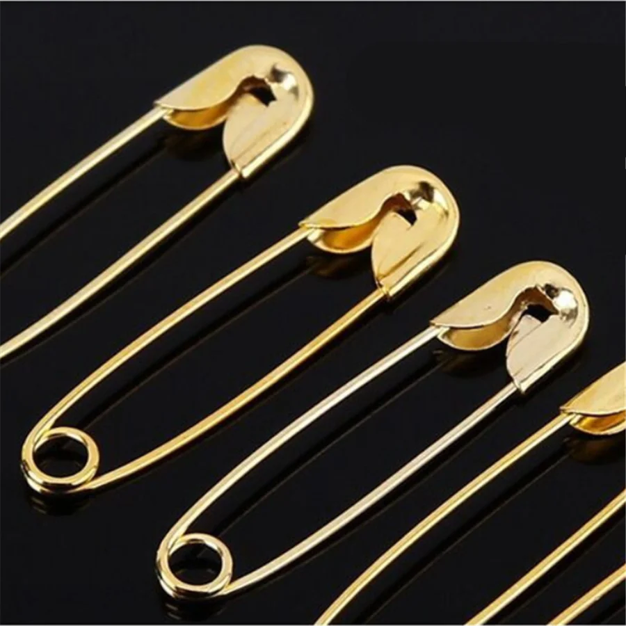 100 шт./лот 22 мм золотистый серебристый высококачественный безопасный штифт для