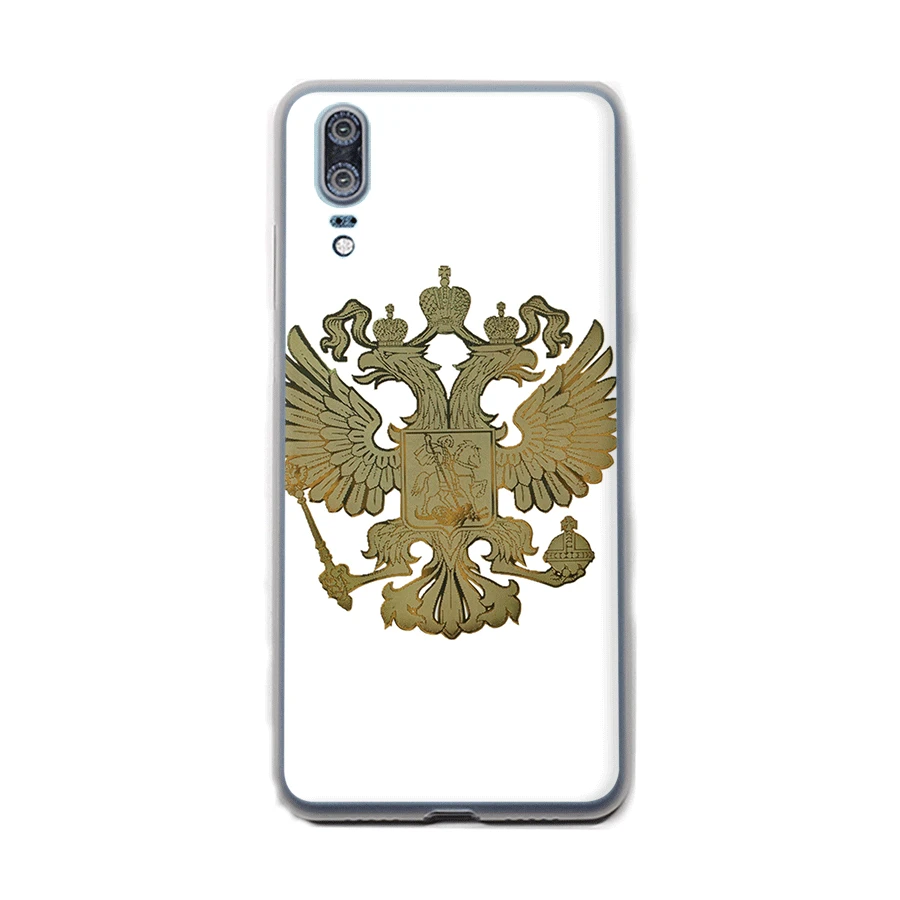 Чехол из ТПУ для Huawei P8 P9 P10 P20 Lite Pro P Smart с российским флагом и орлом|Чехлы-накладки| |