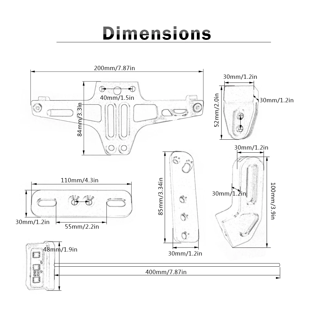 Держатель для номерного знака мотоцикла Honda CB 599 919 400 CB600 HORNET CBR 600 F2 F3 F4i 900RR 250 PCX125 |
