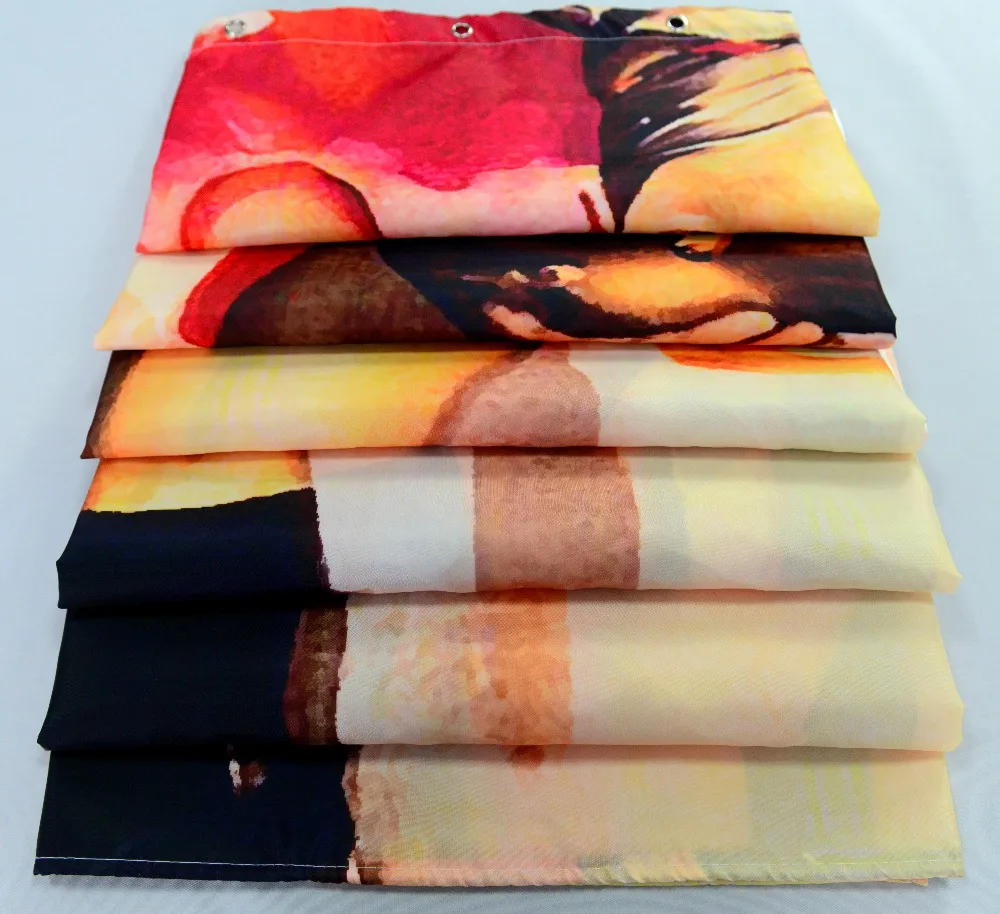 3D сексуальная девушка дым сигарета ванная душ шторы Водонепроницаемый полиэстер