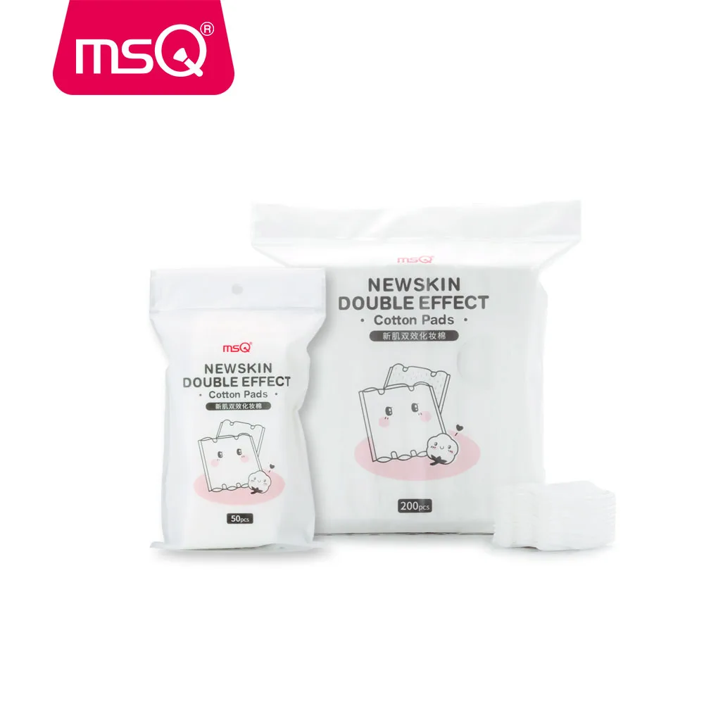 MSQ 50 шт. 100 шт. 200 шт. хлопковые подушечки для чистки лица для удаления лака для ногтей косметический макияж Хлопковые наборы туалетных принадлежностей для ухода за кожей - Цвет: 250PCS