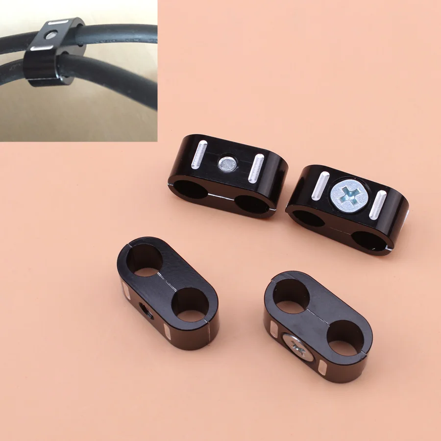 

Motorcycle Brake Throttle Cable Clips Clamps 1pc Universal For Harley Sportster 883 1200 1984-2017 Dyna Softail Fat Street Bob