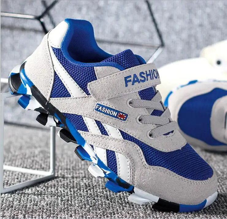 Высокое Качество Дети Повседневная Shoes Дышащий Заклинание Цвет Сетки Sport Fashion Kids