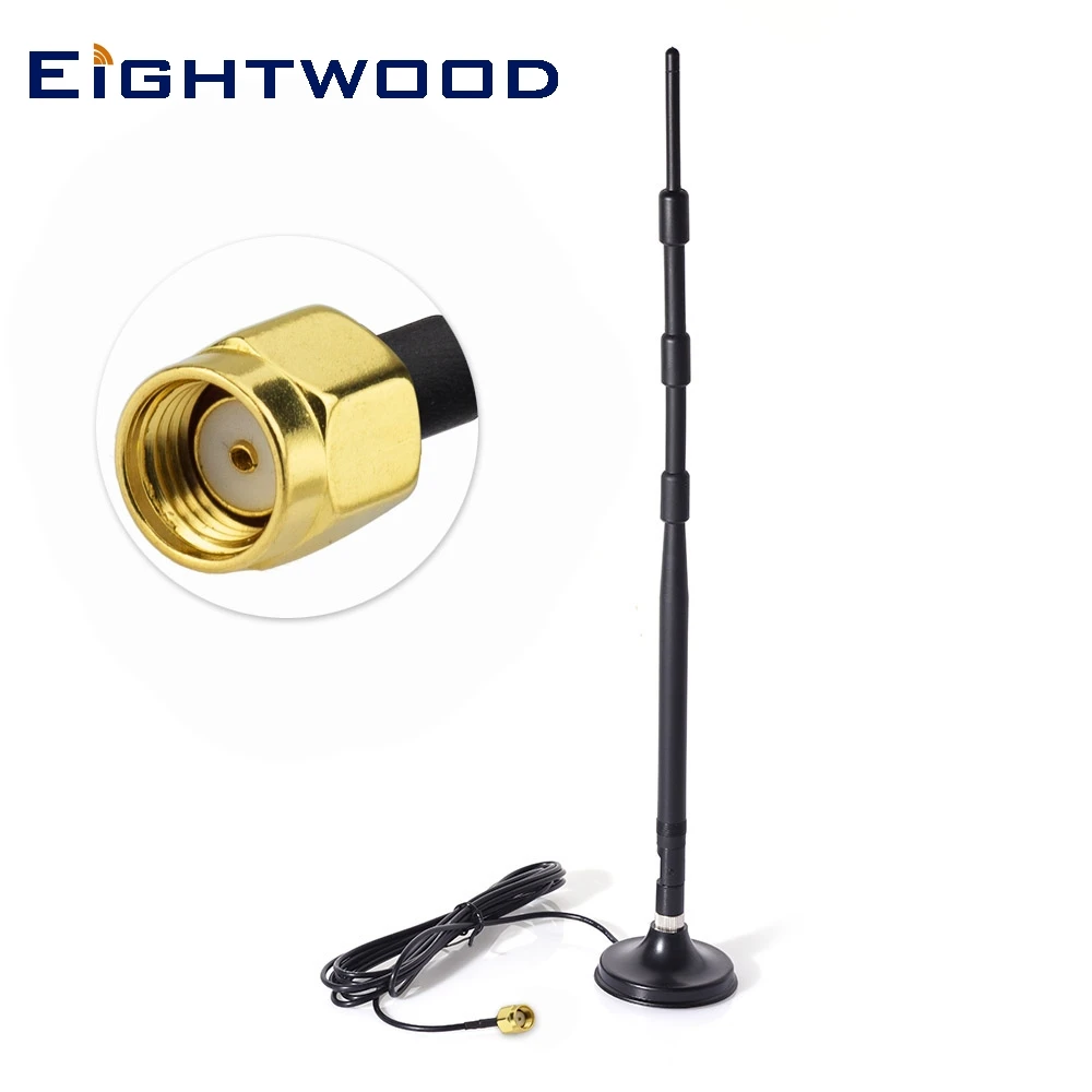 Eightwood 2 4 GHz 9dBi Omni WiFi антенна со штепсельной вилкой совместимой с F5D8235 Rincuv4 N300 N450 N600