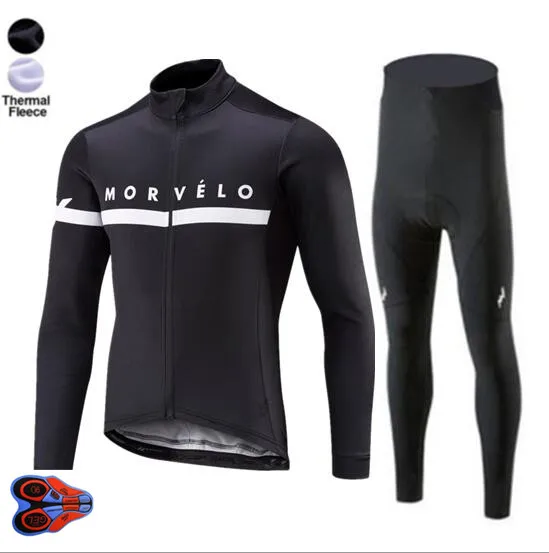 Morvelo, Зимняя Теплая Флисовая велосипедная майка с длинным рукавом, 9D гелевая подкладка, без комбинезона, ropa ciclismo, одежда, Майо, комплекты для велоспорта