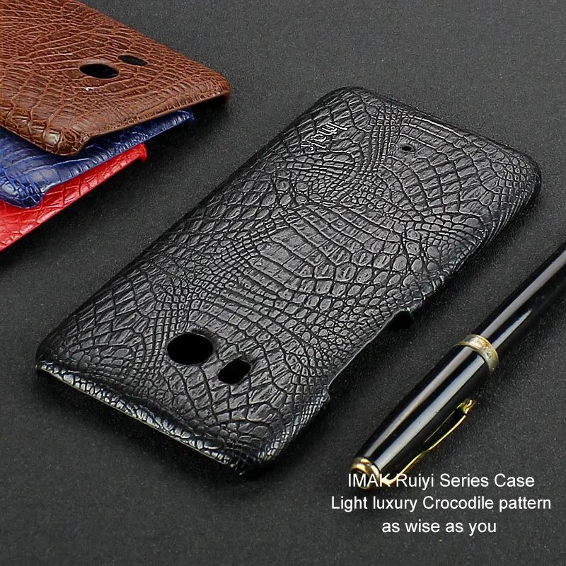 IMAK Luxury Crocodile PU Leather Case for HTC U11 case Fashion Business Back Cover Protective Shell Phone cases For |