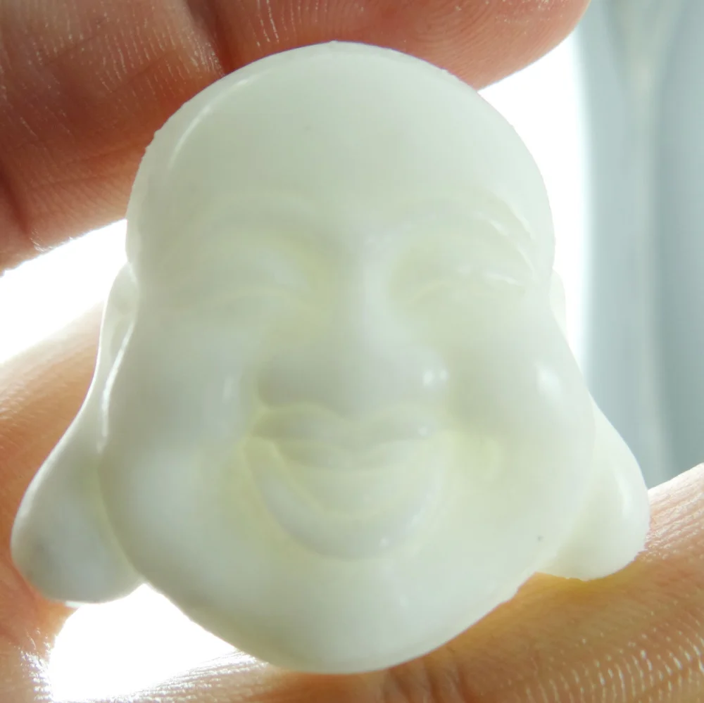 40*38 оптовая продажа Натуральный китайский камень ляньтянь ручная резная статуя Будды амулет кулон ожерелье Изготовление ювелирных изделий