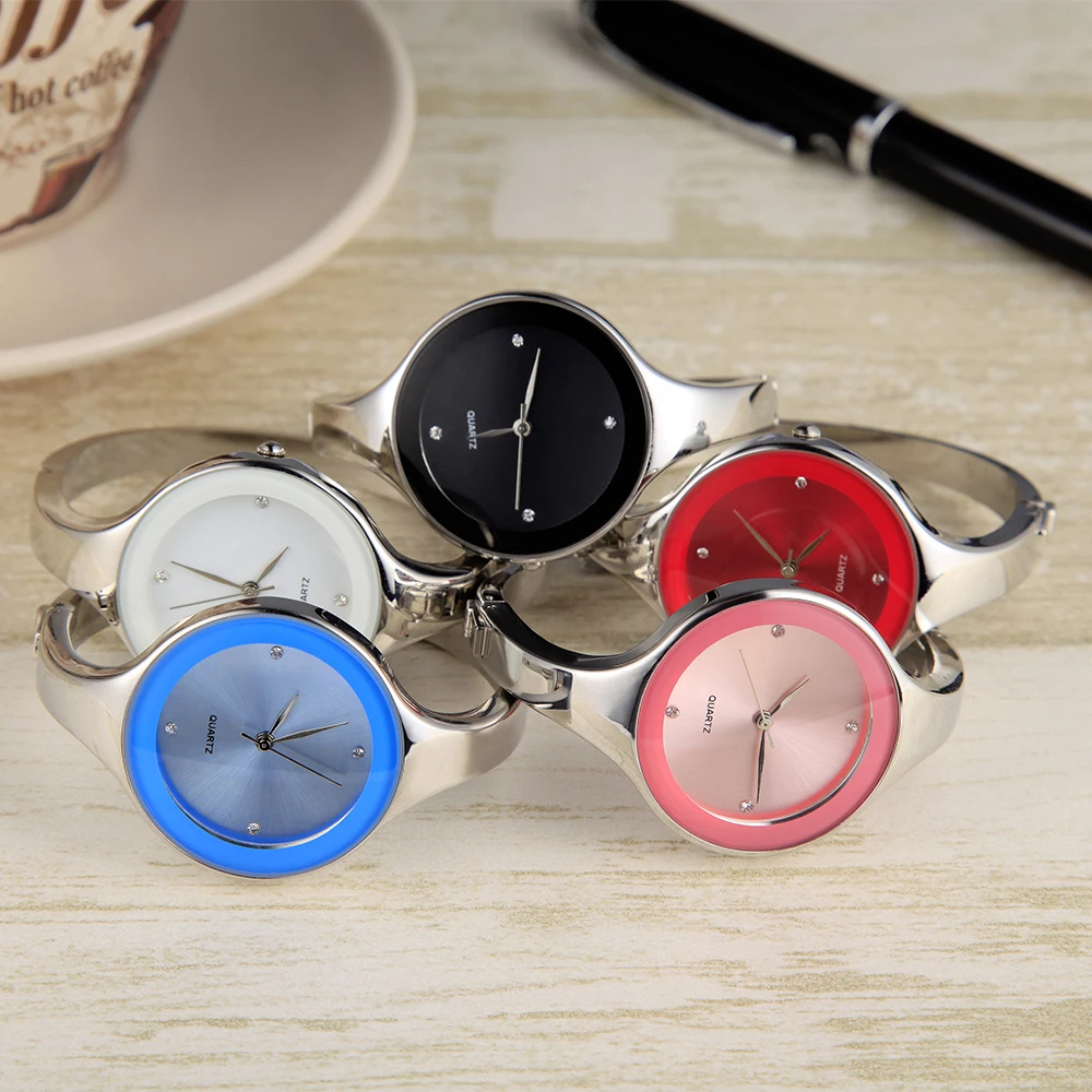 2018 Роскошные брендовые Модные кварцевые часы для женщин женские часы-браслет из