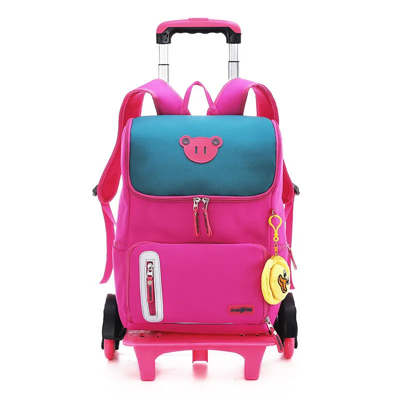 Детская сумка на колесах Рюкзак с колесами школьная багаж для детей мальчиков