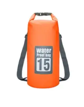 ПВХ Водонепроницаемый сухой мешок 5L 10L 15L 20L Открытый Дайвинг складная сумка для хранения Мужская Женская пляжная сумка для плавания рафтинг река океан рюкзак - Цвет: 15L orange