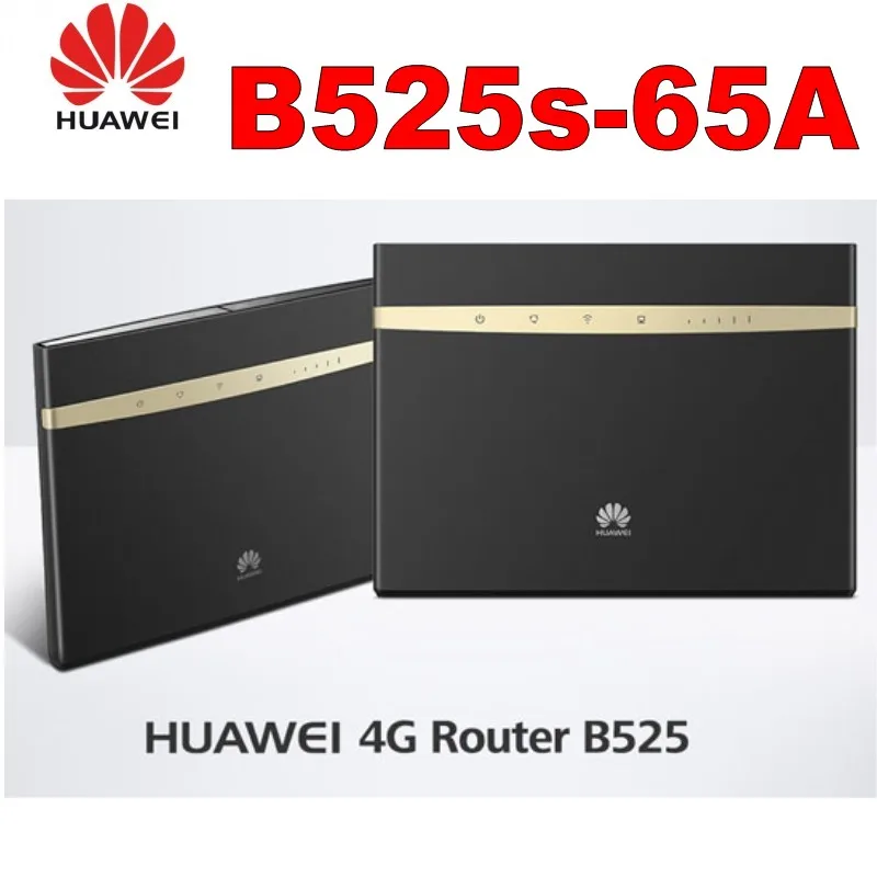 Huawei B525s-65a 4G LTE Cat6 Wireless Router Plus 2Pcs Huawei Antenna