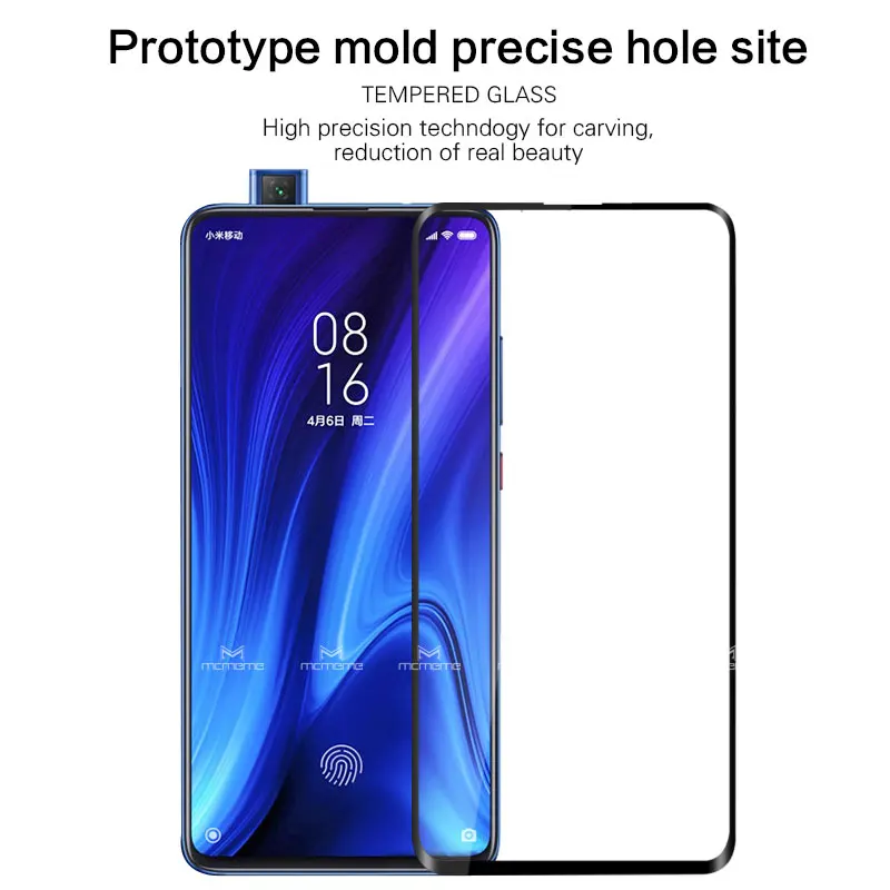 10 упаковок 6D закаленное стекло с полным клеем для Xiaomi Mi 9T Pro защита экрана 9H на