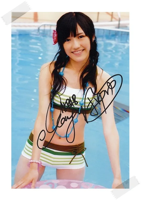 AKB48 Mayuyu фотография с автографом 4*6 дюймов Бесплатная доставка 02 2017|freeshipping| |