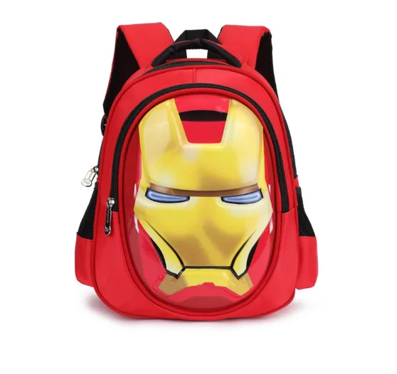 Красный New Bumblebee Deformed Gold Steel 12 Inch Kindergarten Book Bag 2-6 Years Old Cartoon School BagS Backpack Kids - Цвет: Красный