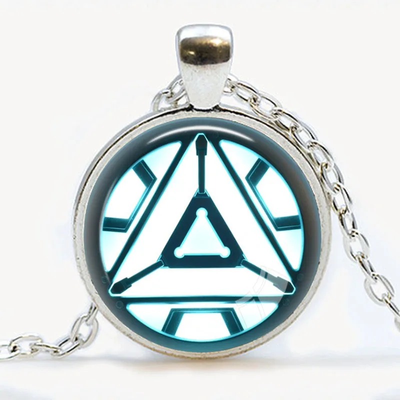 Ручной работы Железный человек цепочки и ожерелья дуги реактора кулон Тони Старк