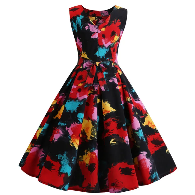 Женское модное летнее платье без рукавов с v образным вырезом на спине