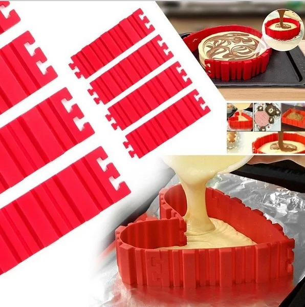 Силиконовая форма для торта змея DIY выпечки квадратной прямоугольной формы