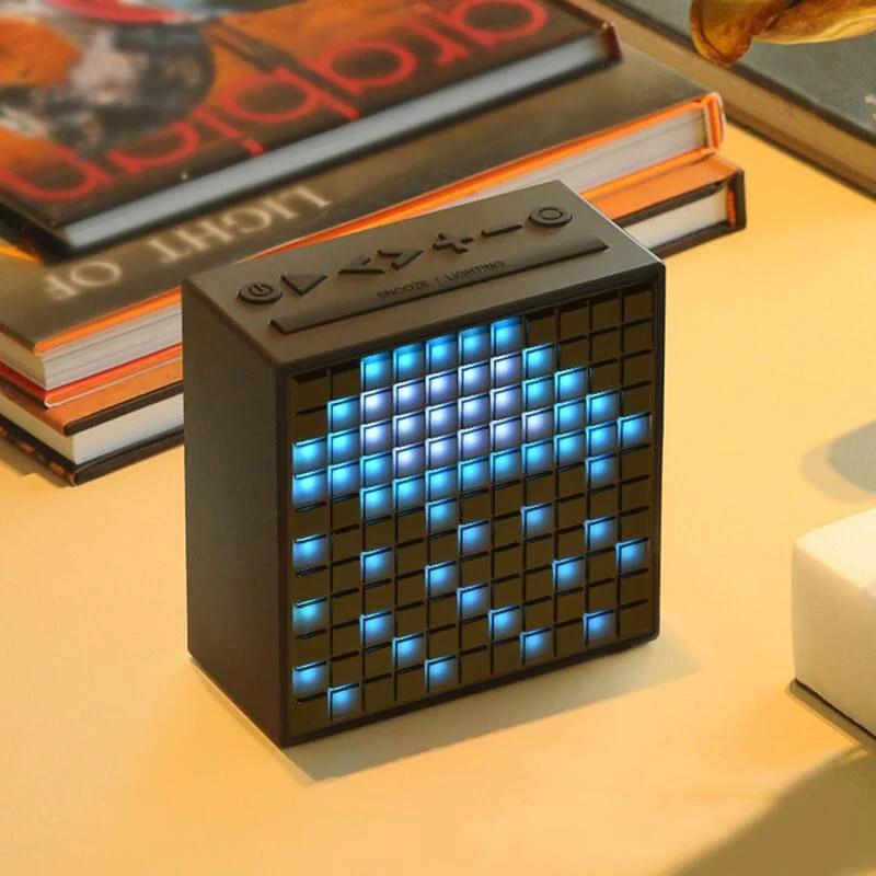 Divoom TIMEBOX беспроводной Bluetooth LED портативный динамик винтажный милый