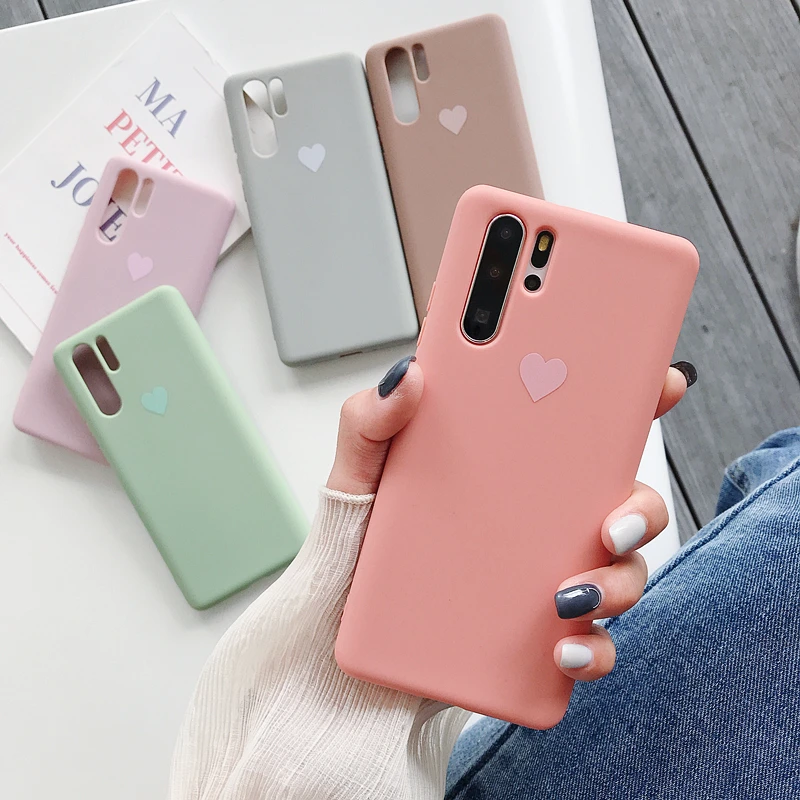 SoCouple Мягкий ТПУ чехол для телефона для huawei P20 P30 Pro P10 плюс Коврики 20 10 30 Pro Honor 10 10i 20 8X 9X Nova 3 3i Карамельный цвет чехол