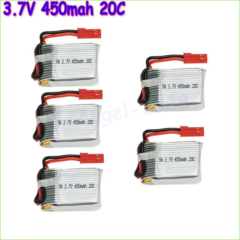 5 шт./лот Rc Lipo батарея 3,7 v 450mah 20C max 40C Li-po батарея для Syma X5C X5SW Udi U27 U841 RC Квадрокоптер оптовая продажа